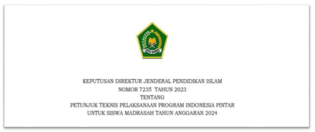 Juknis PIP Madrasah Tahun Anggaran 2024